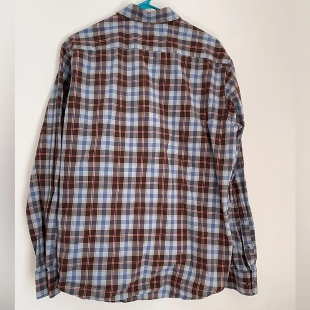 Men’s Banana Republic Plaid Button Down Slim fit shirt size‎ Large